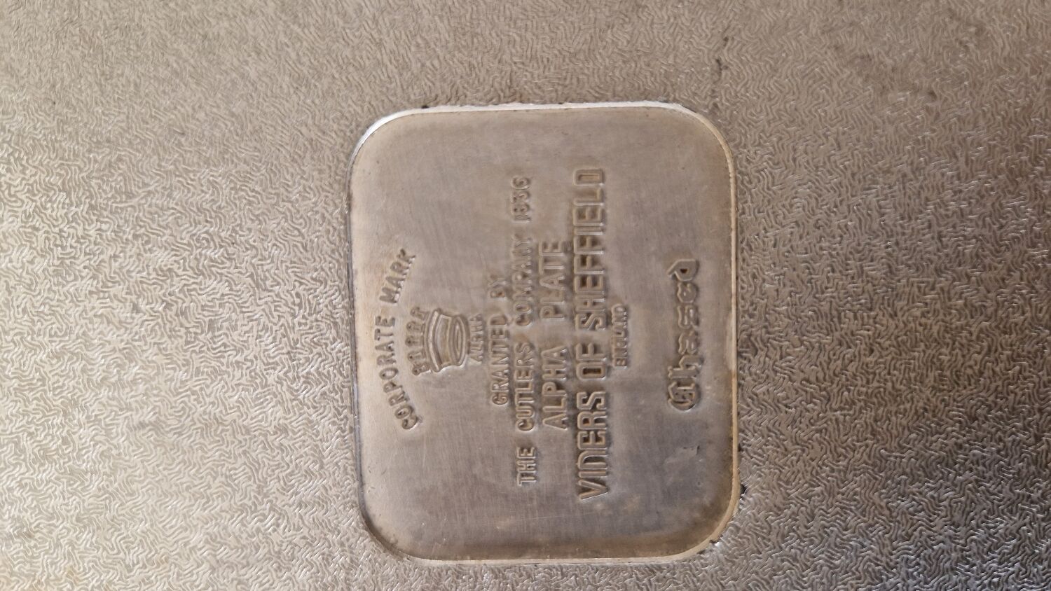 Viners Sheffield silver tray