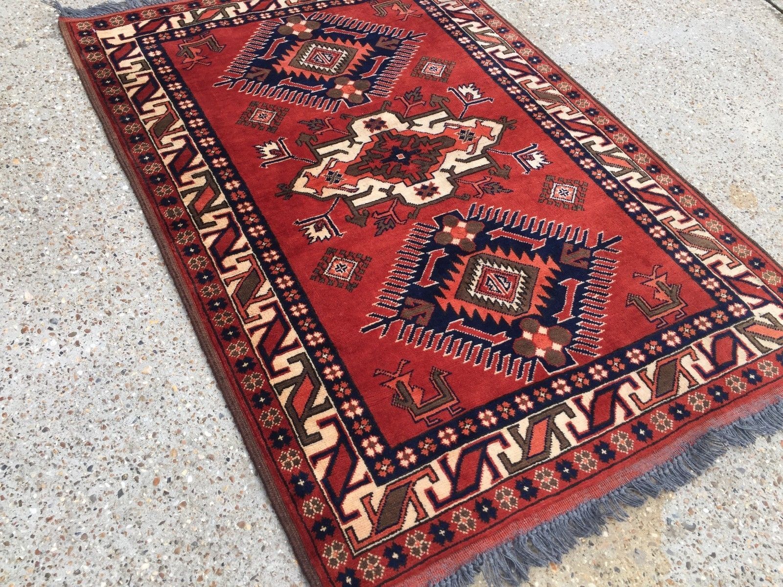 Tapis en teinture végétale Khal Mohammadi Persian Afghan 155x106 cm