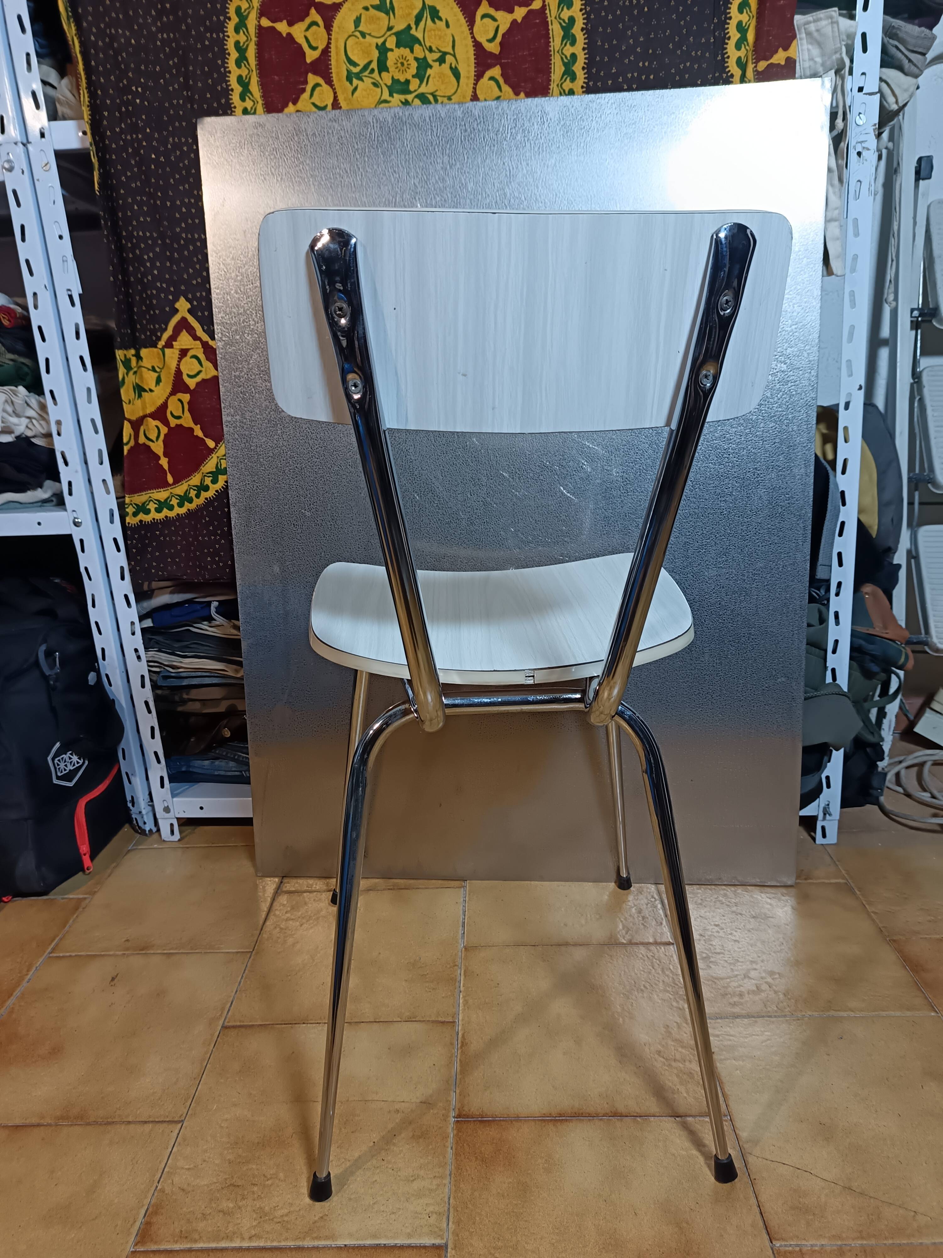 Chrome and Formica chair 50/60.