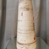 Conical cermamic vase west germany scheurich keramik vintage