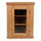 Hanging corner cabinet with glass door - pine - year 1890s