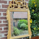 Mirror In Wood And Golden Stucco From Louis XVI XVIII Eme Century