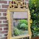 Miroir En Bois Et Stuc Doré D’époque Louis XVI XVIII Eme Siècle