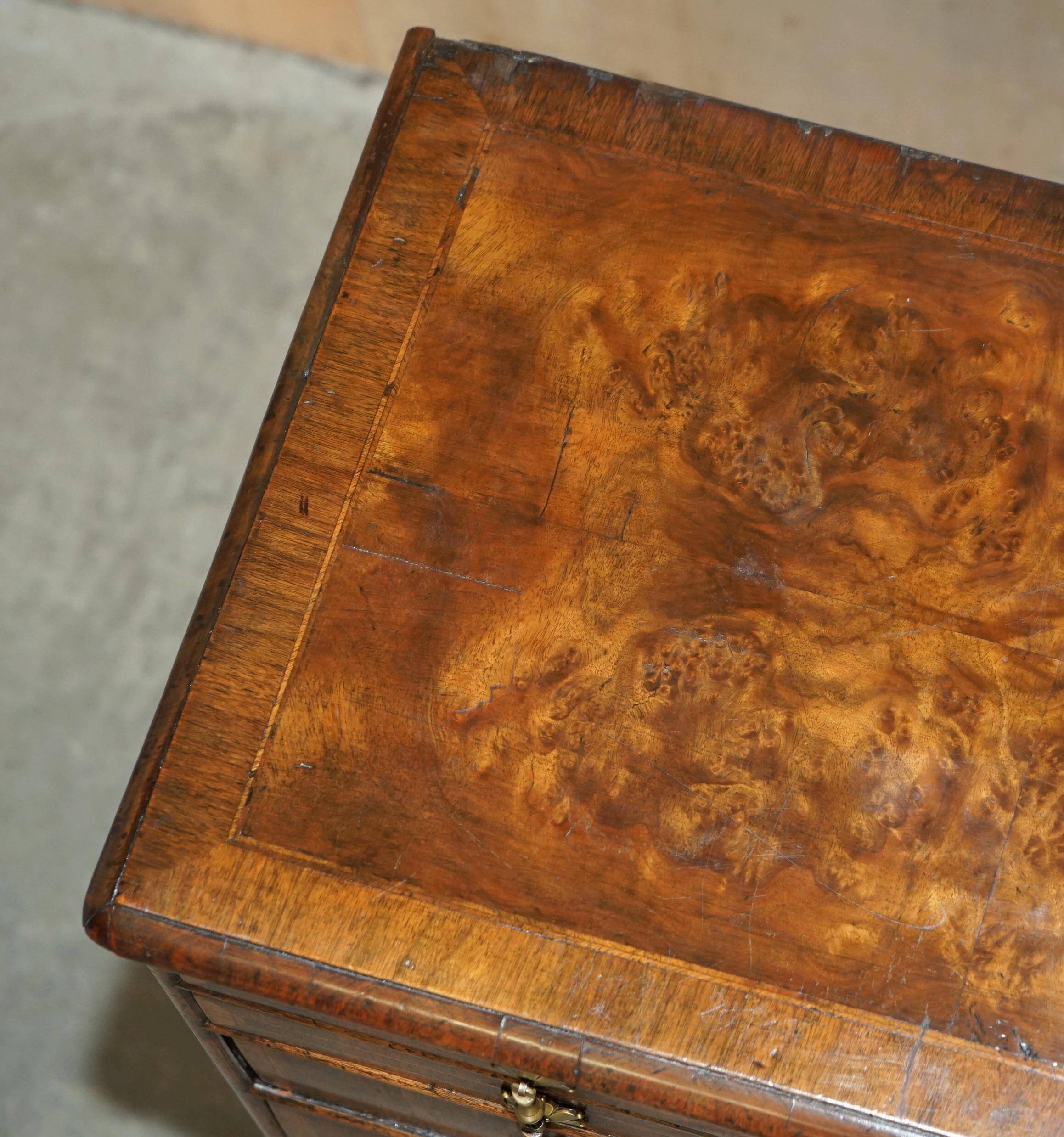 Burr Walnut Commode George III circa 1760