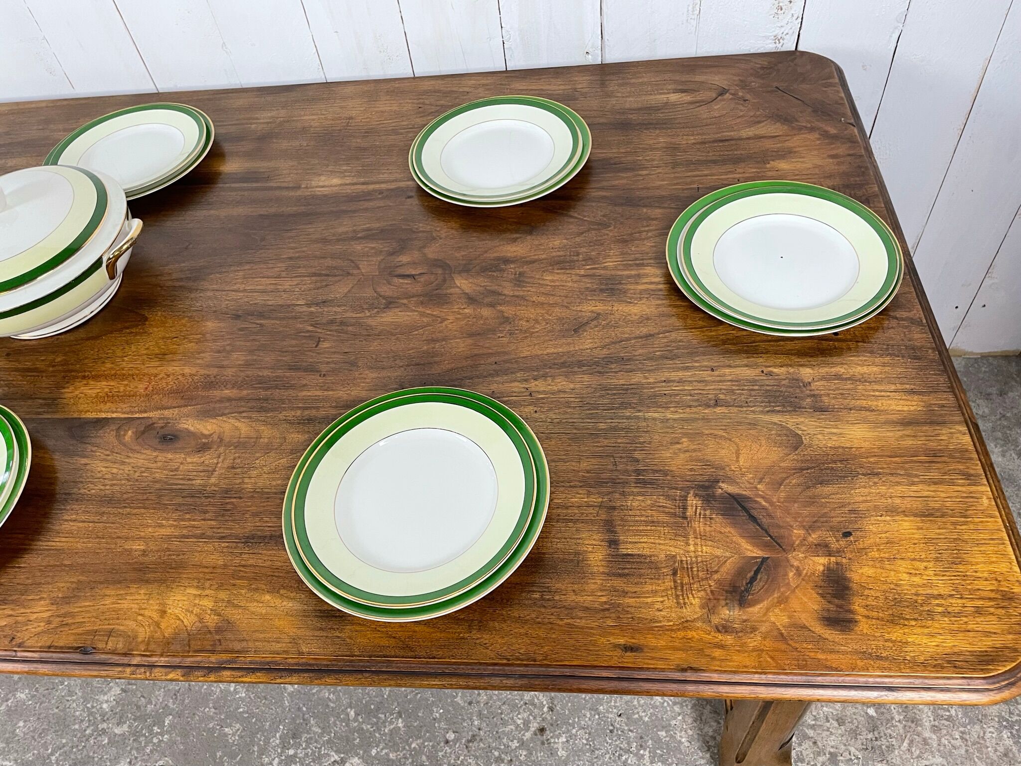 Walnut farmhouse table