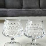 Lot 5 x Peill & Putzler Cognac Glasses. Mod. Granada. lead crystal