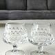 Lot 5 x Peill & Putzler Cognac Glasses. Mod. Granada. lead crystal