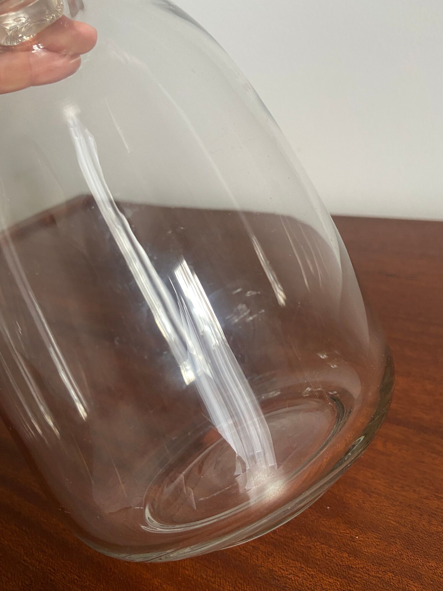 Crystal port decanter by René Lalique around 1925