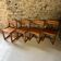 Suite de 4 chaises en pin par André Sornay