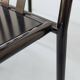 4 robert mallet-stevens black lacquered steel chairs, stamped rms ecart