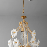 Lampadario vintage in vetro di Murano – "Bocciolo di Fiore" - Altezza