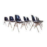 Suite de 9 chaises Eames, Herman Miller Mobilier International