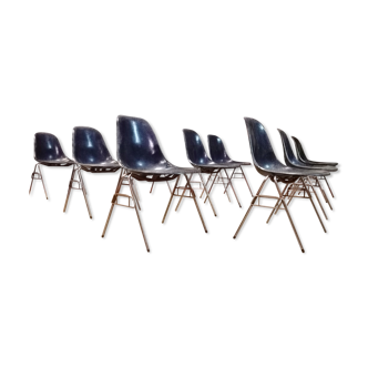 Suite de 9 chaises Eames, Herman Miller Mobilier International