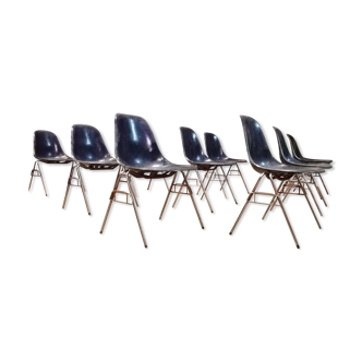 Suite of 9 Eames chairs, Herman Miller International Furniture
