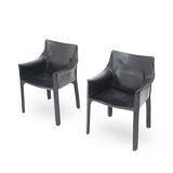 CAB armchairs by Mario Bellini for Cassina, 1970s, set of 2