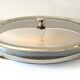 Elegant Table Art Marinex Serving Dish Made in Brazil Silver Metal