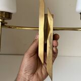 Vintage design solid brass wall light from the 60s