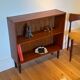 Bibliothèque scandinave basse vintage en teck « Ellen »