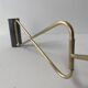 Old brass and prismatic glass xxl stem lamp