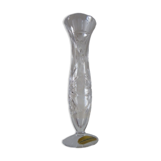 Vase en cristal au plomb taillé à la main tritschler winterhalder bleikristall