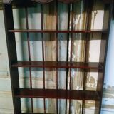 Carved wooden wall shelf for collection or other.