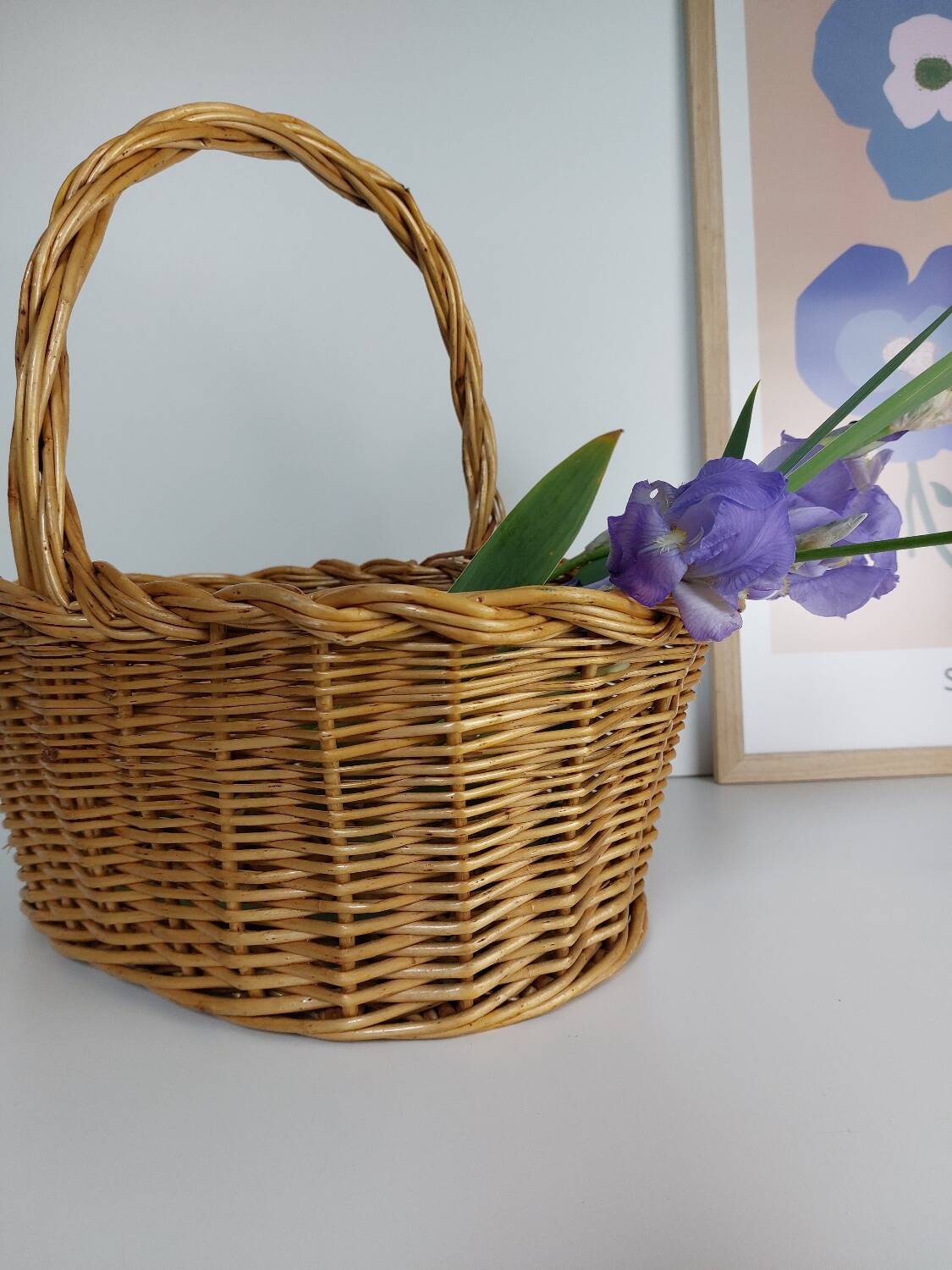 Panier osier tressé