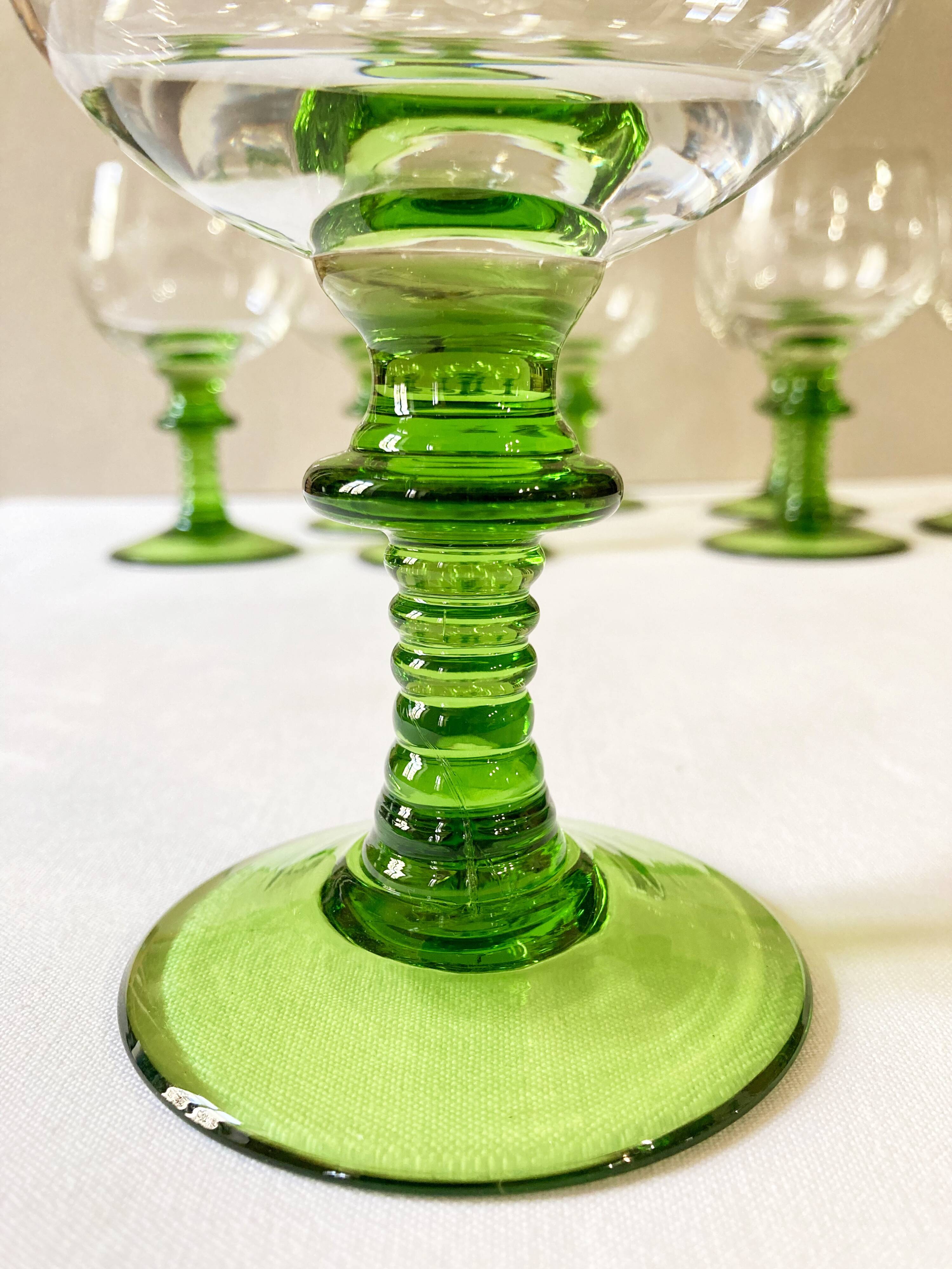 Roemer Alsace white wine glasses in crystal