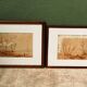 Paire d'aquarelles, paysages animés L. Meyer