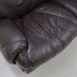 Vintage modular leather sofa 1970s