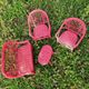 Rattan garden furniture for dolls - vintage
