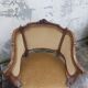 Paire de fauteuils corbeille louis XV en Noyer sculpté