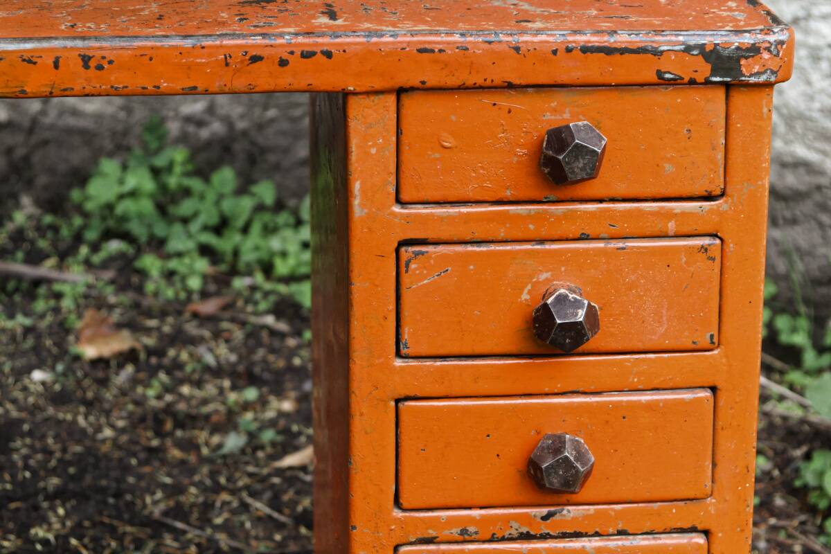 Art deco industrial desk