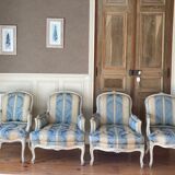 4 Louis XV style armchairs