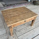 Raw wood coffee table