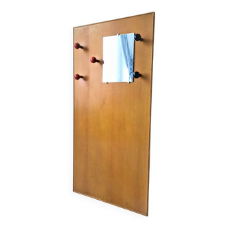 Entrance cloakroom in vintage oak veneer from the 50s/60s