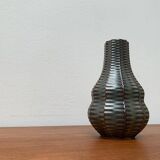 Vintage German brutalist ceramic gourd vase by Heinrich Fuchs for Luisenburg, 1970s.