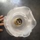 Wall lamp old tulip glass paste shape flower gooseneck brass porcelain Art Deco 1930 TBE