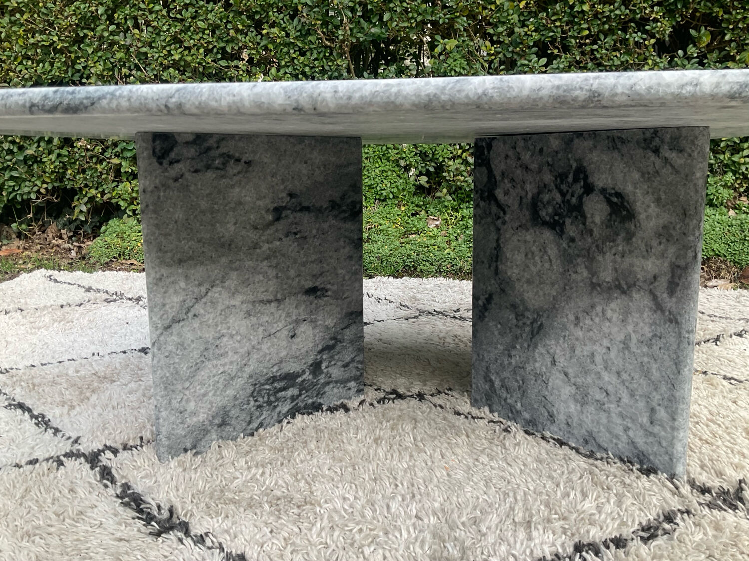Vintage square marble coffee table from the 70s-80s.