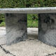 Vintage square marble coffee table from the 70s-80s.