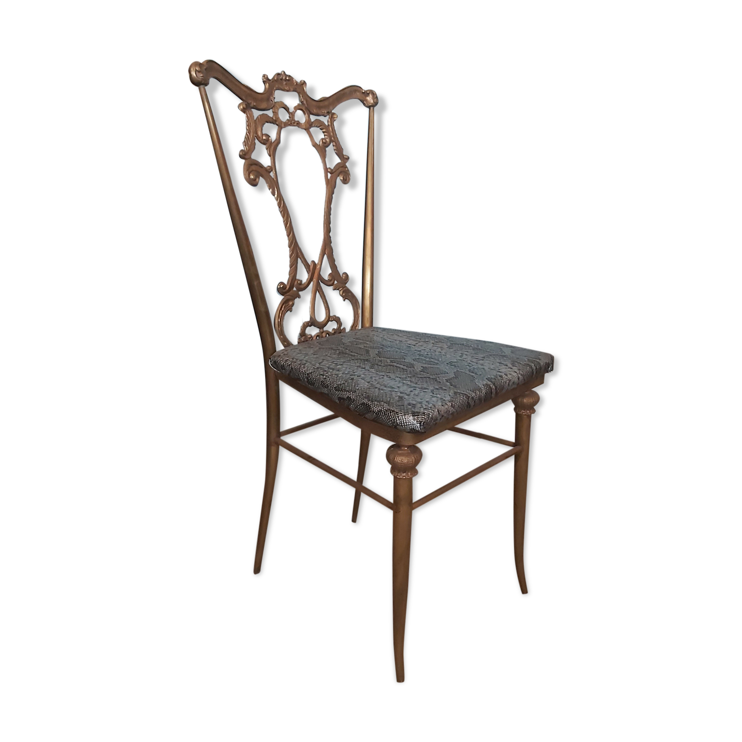 Old brass chair
