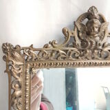 Old bronze mirror early 19th 38x27cm