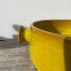 Fire-earth glazed ceramic salad bowl