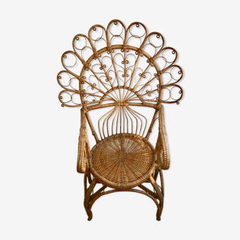 Peacock armchair rattan