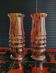 Vases Art déco en verre irisé de Bohême