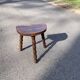 Wooden farmhouse stool