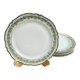 5 flat porcelain plates