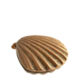 Boîte vintage en laiton en forme de coquillage