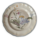 Fluted plate Longchamp, decorated with dragonflies and flowers.