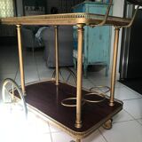 Rolling service wood and brass