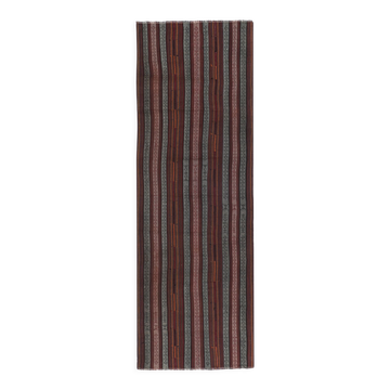 Tapis vintage turc de oushak tissé à la main 131x395 cm